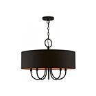 Livex Lighting 45615-04 Sentosa 5-lumières 300W Noir Lustre