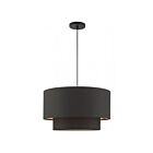 Livex Lighting 45618-04 Sentosa 3-Lumières 180W Noir Suspendu
