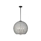 Livex Lighting 45724-04 Cassandra 4-Lumières 160W Noir Suspendu