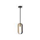 Livex Lighting 45761-07 Ravena 1-Lumière 60W Bronze avec accents en laiton antique Suspendu