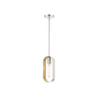Livex Lighting 45761-91 Ravena 1-Lumière 60W Nickel brossé Suspendu