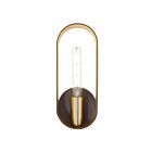 Livex Lighting Ravena 45762-07 60W 1-Lumière Bronze avec accents de laiton antique Applique Murale