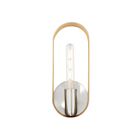 Livex Lighting Ravena 45762-91 60W 1-Lumière Nickel brossé Applique Murale