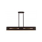 Livex Lighting 45767-07 Ravena 4-lumières 240W Bronze avec accents en laiton antique Lustre