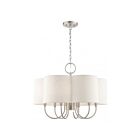 Livex Lighting 45807-91 Solstice 7-lumières Nickel brossé Lustre