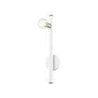 Livex Lighting Bannister 45861-03 60W 1-Lumière Blanc avec accents de nickel brossé Applique Murale