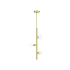 Livex Lighting 45863-12 Bannister 3-Lumières 180W Laiton satiné Suspendu