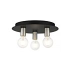 Livex Lighting Hillview 45873-04 3-Lumières 120W Noir Plafonnier