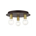 Livex Lighting Hillview 45873-07 3-Lumières 120W Bronze Plafonnier