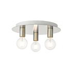 Livex Lighting Hillview 45873-91 3-Lumières 120W Nickel brossé Plafonnier