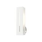 Livex Lighting Soma 45953-13 60W 1-Lumière Blanc texturé avec finitions en nickel brossé Applique Murale
