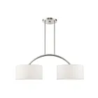Livex Lighting 45982-91 Meridian 2-lumières 120W Nickel brossé Lustre