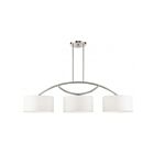 Livex Lighting 45983-91 Meridian 3-lumières 180W Nickel brossé Lustre