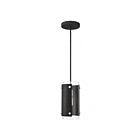 Livex Lighting 45991-04 Barcelona 1-Lumière 100W Noir avec accents en nickel brossé Suspendu