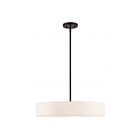 Livex Lighting 46034-07 Venlo 4-Lumières 160W Bronze avec accents en laiton antique Suspendu