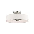 Livex Lighting Venlo 46037-91 4-Lumières 160W Nickel brossé Plafonnier Semi Encastré