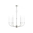 Livex Lighting 46067-91 Clairmont 7-lumières 420W Nickel brossé Lustre