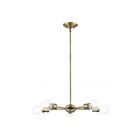 Livex Lighting 46135-01 Lansdale 5-lumières 300W Laiton antique avec accents de bronze Lustre