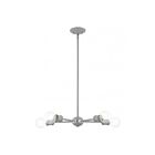 Livex Lighting 46135-80 Lansdale 5-lumières 300W Gris nordique avec accents en nickel brossé Lustre
