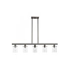 Livex Lighting 46155-46 Munich 5-lumières 300W Chrome noir Lustre
