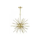 Livex Lighting 46175-33 Tribeca 7-lumières 420W Or doux avec accents en laiton poli Lustre