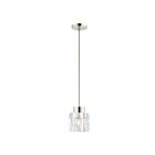 Livex Lighting 46181-35 Rotterdam 1-Lumière 60W Nickel poli Suspendu