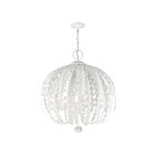 Livex Lighting 46254-04 Noria 5-lumières 300W Blanc antique Lustre