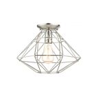 Livex Lighting Knox 46248-91 1-Lumière 60W Nickel brossé Plafonnier