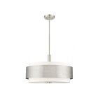 Livex Lighting 46258-04 Noria 5-lumières 300W Nickel brossé Lustre