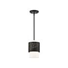 Livex Lighting 46259-04 Noria 1-Lumière 40W Noir Suspendu
