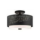 Livex Lighting Noria 46268-04 3-Lumières 120W Noir Plafonnier Semi Encastré