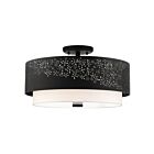 Livex Lighting Noria 46269-04 4-Lumières 240W Noir Plafonnier Semi Encastré