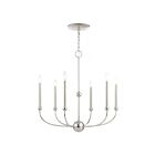 Livex Lighting 46335-04 Montgomery 6-lumières 360W Nickel poli Lustre