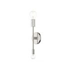 Livex Lighting Blairwood 46438-91 80W 2-Lumières Nickel brossé avec accents de nickel poli Applique Murale