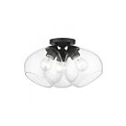 Livex Lighting Catania 46502-04 3-Lumières 180W Noir Plafonnier Semi Encastré