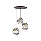 Livex Lighting 46593-07 Geometric 3-Lumières 180W Bronze Suspendu