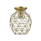 Livex Lighting Geometric 46598-01 1-Lumière 60W Laiton antique Plafonnier