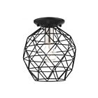 Livex Lighting Geometric 46598-04 1-Lumière 60W Noir Plafonnier