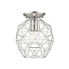 Livex Lighting Geometric 46598-91 1-Lumière 60W Nickel brossé Plafonnier