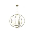 Livex Lighting 4666-01 Milania 6-lumières 360W Laiton antique Lustre