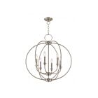 Livex Lighting 4666-91 Milania 6-lumières 360W Nickel brossé Lustre