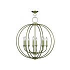 Livex Lighting 4668-01 Milania 8-lumières 480W Laiton antique Lustre