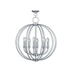 Livex Lighting 4668-91 Milania 8-lumières 480W Nickel brossé Lustre