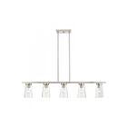 Livex Lighting 46715-91 Cityview 5-lumières 300W Nickel brossé Lustre