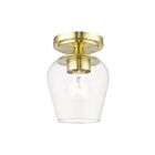 Livex Lighting Willow 46720-12 1-Lumière 60W Laiton satiné Plafonnier