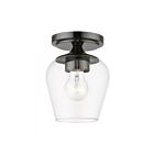 Livex Lighting Willow 46720-46 1-Lumière 60W Chromé noir Plafonnier