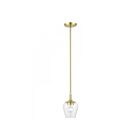 Livex Lighting 46721-12 Willow 1-Lumière 60W Laiton satiné Suspendu