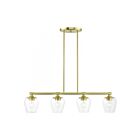 Livex Lighting 46724-12 Willow 4-lumières 240W Laiton satiné Lustre
