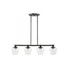 Livex Lighting 46724-46 Willow 4-lumières 240W Chrome noir Lustre