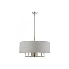 Livex Lighting 46736-91 Dakota 7-lumières Nickel brossé Lustre